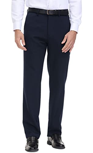 Image of Soojun Men's Classic Fit Flex Waist Flat Front Dress Pant