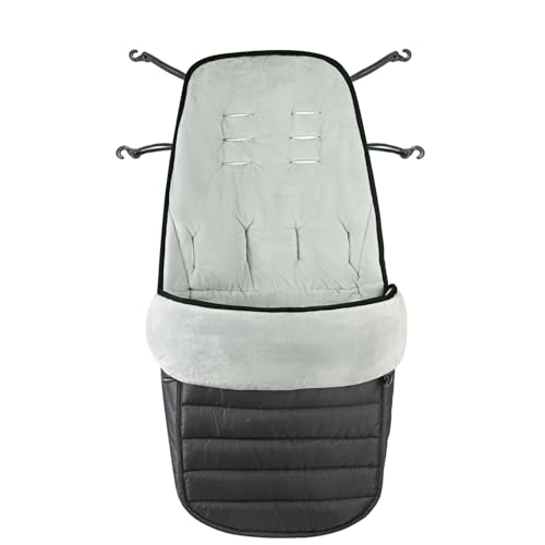 Image of 2 in 1 Baby Stroller Cushion Bunting Bag Removable Windproof Footmuff Toddler Warm Pushchair Seat Mat Cushion Outdoor Thicken Cushion Kids Warm Leg Protector Bag Stroller Liner