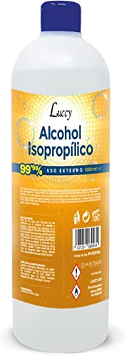 Alcool Isopropylique 99,9% Luccy 1000 ml pour l'entretien de la maison