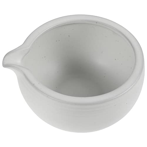 Ciieeo Ceramic Japanese Matcha Bowl with Spout Traditional Tea Ceremony Chawan Compact Design for Easy Storage and Elegant for Home and Tea House Use