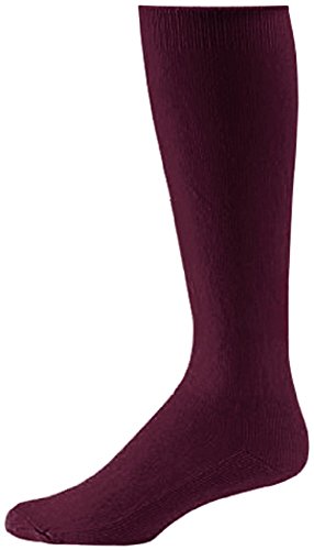 Pro Feet Youth Boys Girls Baseball/Softball/Soccer Athletic Socks - 3 PACK (Adult 10-13, Maroon)