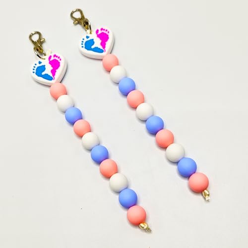 Generic Pacote com 2 molinete de crachá de contas de dilatação cervical para enfermeiras, trabalho e