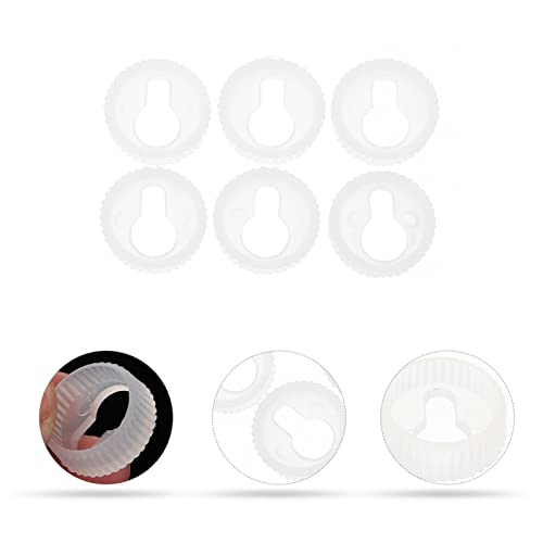 Image of TEHAUX 50Pcs Plastic Round Keyhole Hangers Hooks for Picture Frame Mounting and Wall Display Lightweight Durable Brackets for Home DIY and Artwork Hanging