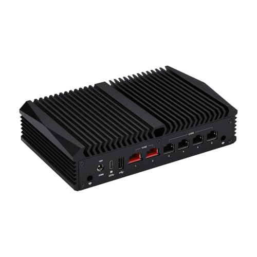 Image of Qotom Firewall Appliance Q10922H6 Processor N100,up to 3.4GHzBarebone(NO Ram NO SSD) -4x2.5 Gigabit LAN,2x10 Gigabit LAN,Fanless,Win10 /Linux 24 /7