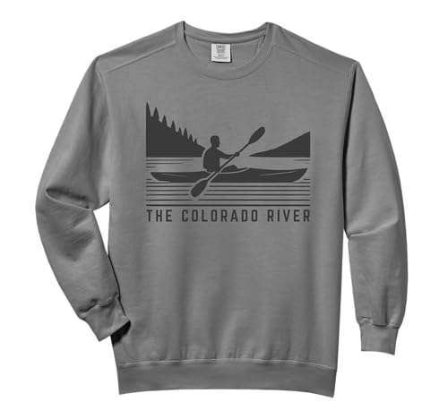 The Colorado River Kayaking Water Sport Retro Kayak Sweatshirt