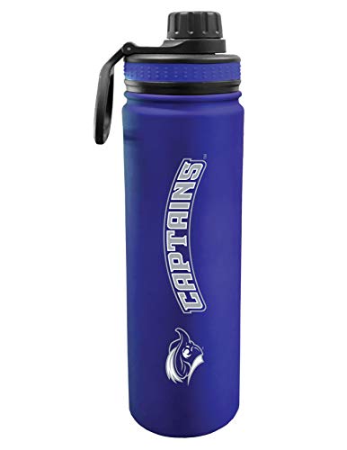 The Fanatic Group Christopher Newport University Dual Walled Stainless Steel Sports Bottle, Design-2 - Blue