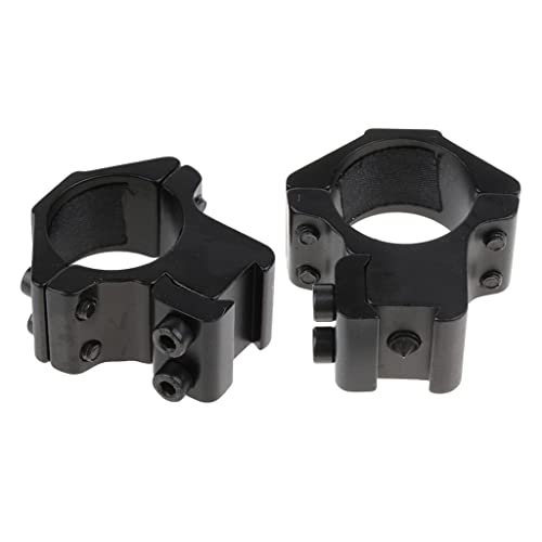 OEUVREBY 25.4 mm 1 Scope Mount Rings Fits 11 mm Dovetail Rail Flashlight Low Profile