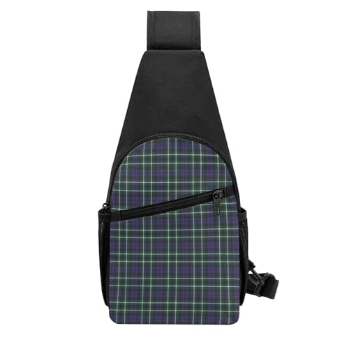 Crossbody Sling Backpack Graham of Montrose Modern Tartan Shoulder Chest Bag Daypack for Traveling Sport3