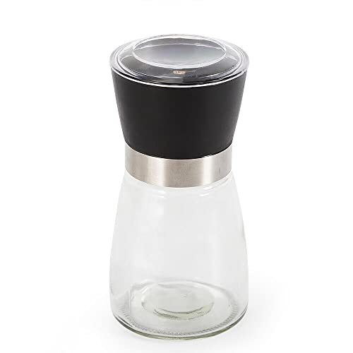Juego de molinillos de especias 6 x 180 ml Molinillo de especias manual Molinillo de pimienta Molinillo de para moler especias Sal hierbas (13,5 cm x 6,5 cm)