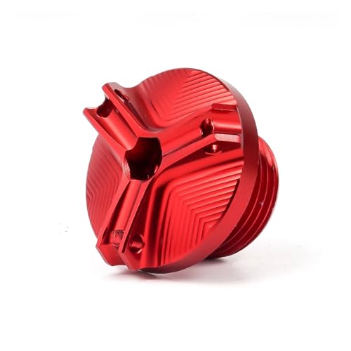 Tapón de aceite CNC en aluminio rojo para Triumph Street Triple y Trident 660