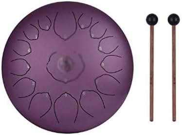 ZHUHW 14 Inch Steel Tongue Drum Pan Drum 15 Tone C Percussion Instrument with Mallet Drum Cloth for Yoga Meditation (Color : D)