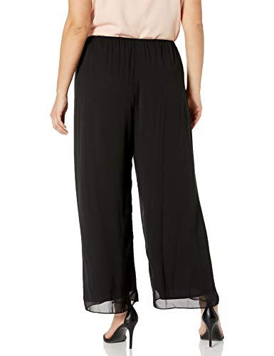 Image of Alex Evenings Women's Silky Chiffon Pant with Tulip Hem