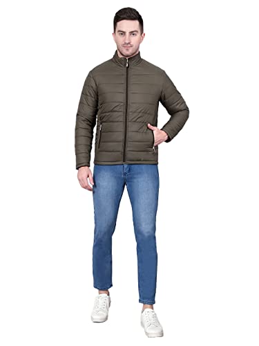 Image of KOTTY Men's Nylon Regular Solid Stylish Designed for Comfort and Warmth Puffer Jacket
