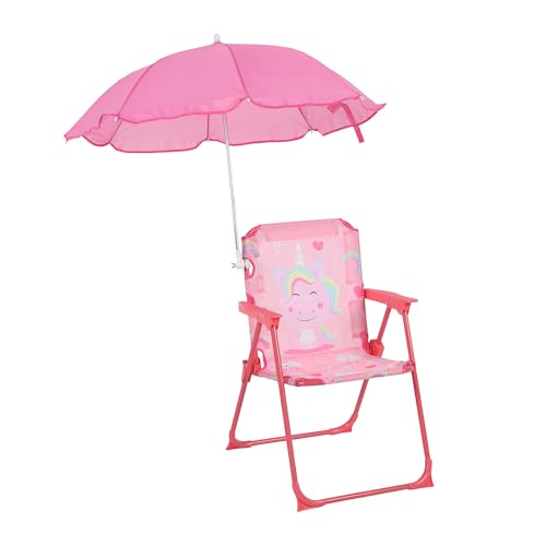 Relaxdays Silla Plegable para niños Unicornio