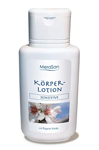 MeraSan Körperlotion SENSITIVE parfümfrei - vegane Naturkosmetik mit Mandelöl, Jojobaöl, Kakaobutter und Rügener Heilkreide - 200ml Cover