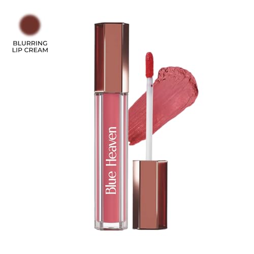 Image of Blue Heaven Roseate Lip Cream | Light Weight Mousse Texture | Hydrating & Plumping Liquid Lipstick for women | Enriched with Peptides, Hyaluronic Acid & Cocoa Butter | Ethereal Rose | 3.5ml