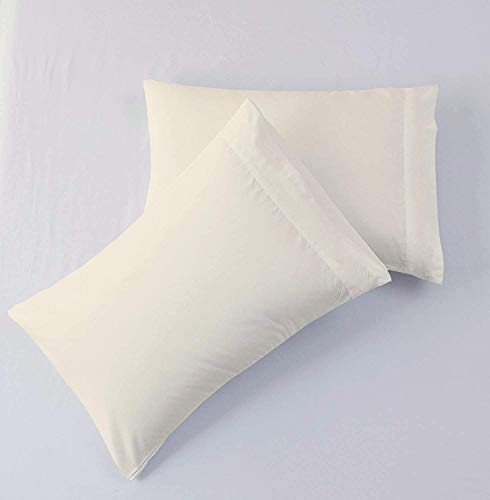 Cottington Lane TR-ALL-KING-024 Wyoming King Bed Sheets 84X84-400 Thread Count 4-Piece Sheet Set Emperor/Wyoming King (84 Inch X 84") Ivory Solid Fit Up To 16 Inch Deep Mattress 100% Egyptian Cotton-Wyoming King Sheets-Emperor King Sheets thumb #3