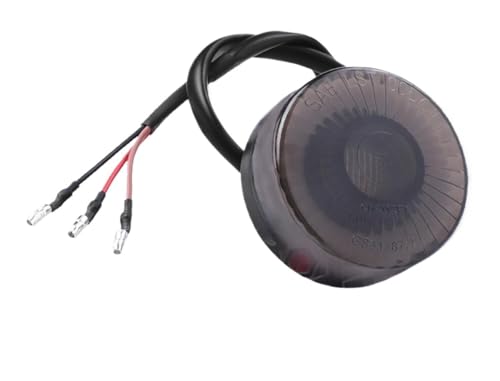 Feu arrière universel rond à LED 12V pour moto bobber, chopper et UTV