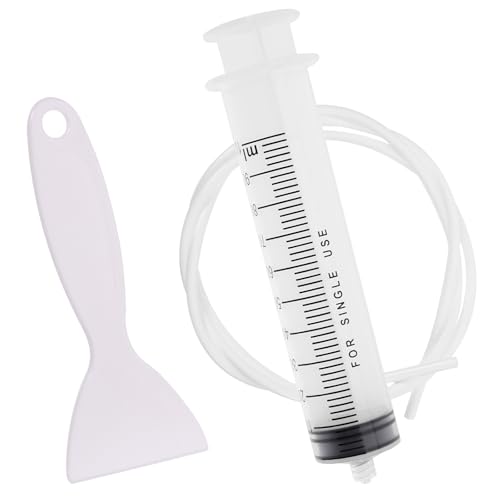TOBBOMEY Kit de Herramientas para Limpieza de Drenaje Frigorífico con Pala Pequeña Paraiminar Obstrucciones y Hielo el Orificio de Desagüe Reutilizable y Fácil de Usar para Hogar