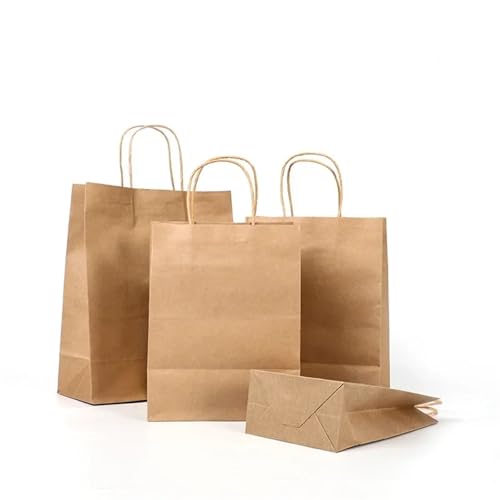 Sacs en papier kraft pour cadeaux d'anniversaire et courses de marché