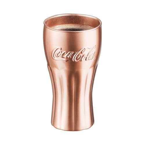 Generico Vaso CocaCola 6 piezas de cristal Copper cl 37.- V4649