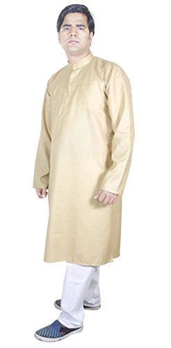 Kurta pijama de boda para hombre pantalón indio marrón XL