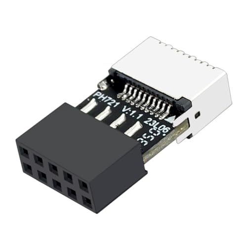 Adaptador de placa base USB 2.0, conector de placa base de 9 pines, adaptador de extensión macho a tipo E hembra, convertidor de alta velocidad tipo C