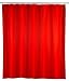 Produktbild WENKO Anti-Schimmel Duschvorhang Rot, Textil-Vorhang mit Antischimmel Effekt fürs Badezimmer, waschbar, wasserabweisend, mit Ringen zur Befestigung an der Duschstange, 180 x 200 cm
