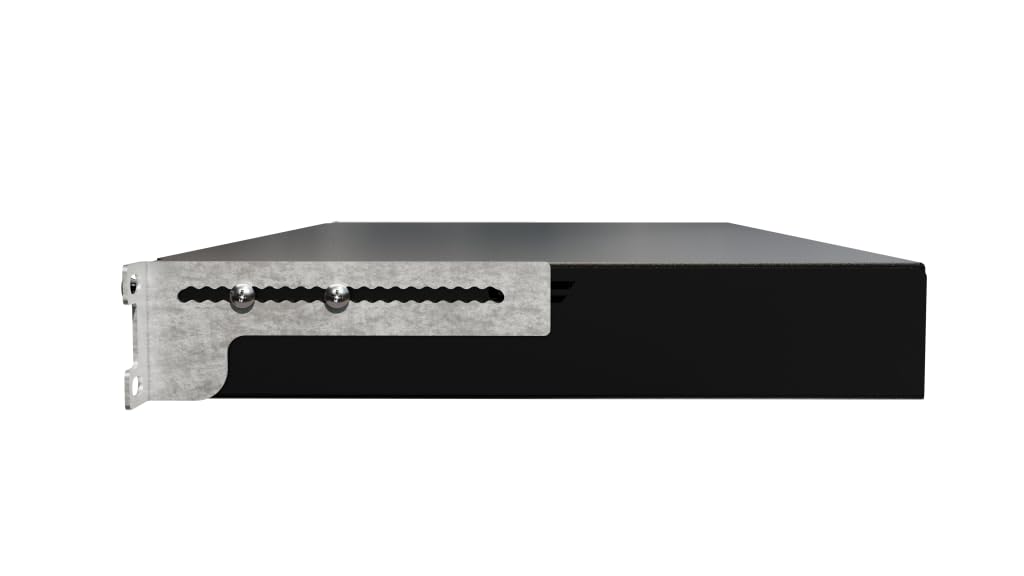 Rack Montage Glasfaser Anschlussdose Verteilerkasten ECO 19 Zoll 1U 12x Duplex LC/PC - Einfache Organisation von Glasfaserkabeln - Aus Stahl - Ideal für den Netzwerkschrank