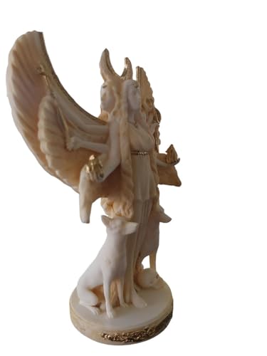 Estatua Hecate Diosa Griega Triple de Magia en Dorado 18cm miniatura 4