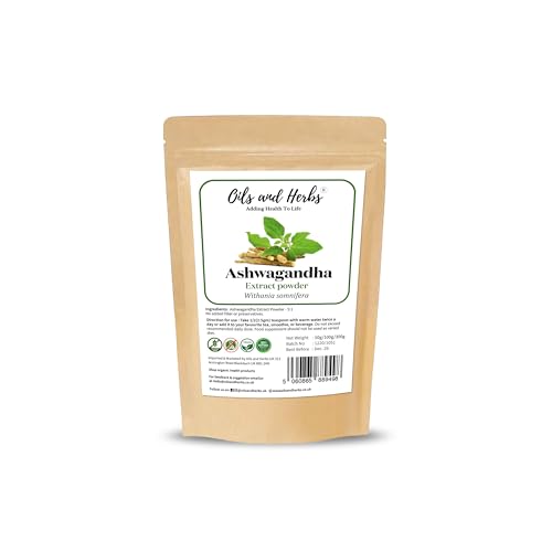 High Strength Ashwagandha Extract Powder 5:1- No Filler or Binders - Withania somnifera (100 GM)