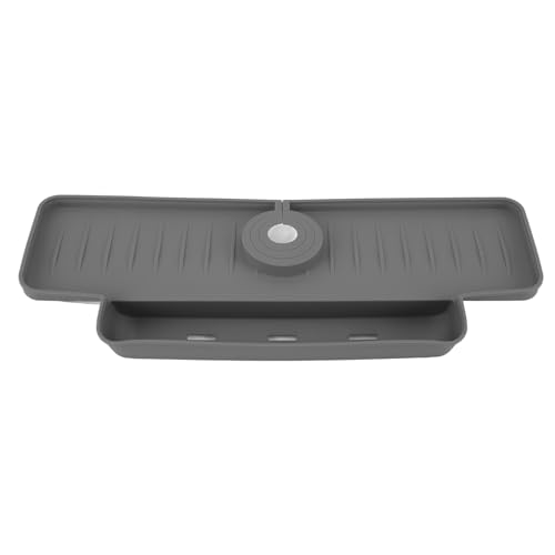 La mejor comparación de Bandejas colectoras disponible en línea. 46 Bandeja colectora de Goteo con Mango de Grifo de Silicona, Protector contra Salpicaduras para Fregadero de Cocina, Estera receptora de Agua para Grifo a Prueba de Salpicaduras