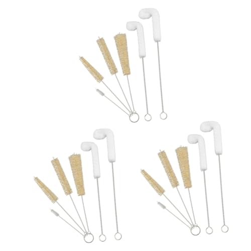 FOMIYES 3 Sets Bottle Brush Pipe Cleaning Brush Tube Cleaning Brush Cup Cleaner Brush Teapot Cleaning Brush Bottle Cleaner Drinking Straw Cleaning Brush Tube Cleaner Brush Tile Brush