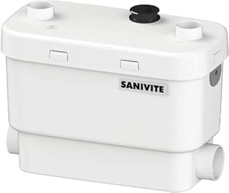 SFA SANIFLO - Sanivite - Gray Water Drain Pump - Versatile Indoor/Outdoor Solution - Silent (44 dBa) - 4 Years Warranty - Powerful & Compact Design - Certified CSA (IPC, NSPC) - Made In France