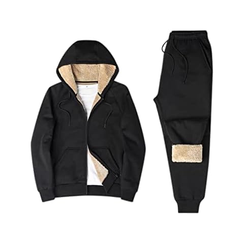 biJerou Men's Fleece Tracksuit Set Cover
