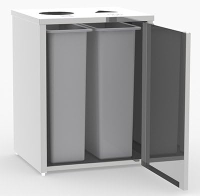 Waste and Recyling Stations Stainless Steel