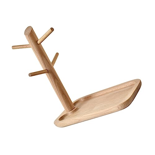 Healeved Joyería Multifuncional De Madera Para Collares Anillos y Pendientes Organizador De Mesa Para Claves y Accesorios Para Decoración
