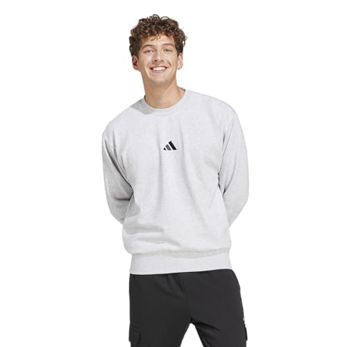 Image of adidas Mens Cotton M Feelcozy Swt Crew Neck Sweatshirt