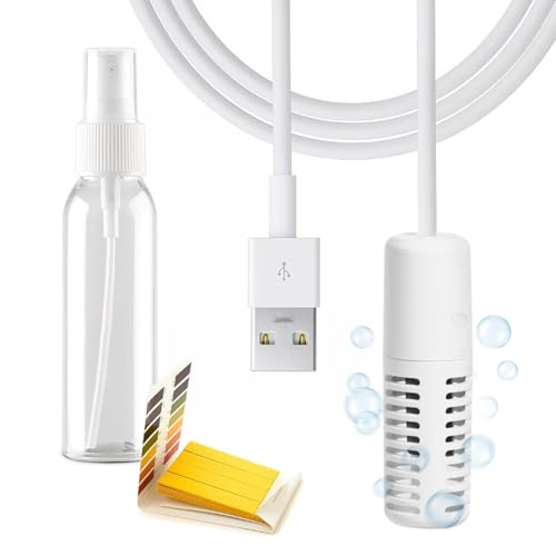 Xxiong Natriumhypochlorit-Generator, Hypochlorsäuregenerator, Mehrzweck-Reinigungsmittelgenerator, kompakt und tragbar, inklusive Sprühflasche & Chlor-Teststreifen