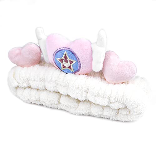Sailor Headband Moon Girl Spa Makeup Headband Bowknot Adjustable Elastic Hair Band Gift for Girls Women Sailor Lover. (HB-Sailor)