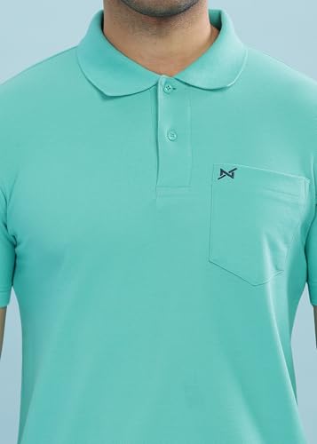 Image of Force NXT Polo Neck T-Shirt for Men Pack of 1 | Regular Fit T-Shirt for Men | Premium Super Combed Rich Cotton Polo Shirt | Men's Ultra Soft Half Sleeve T-Shirt