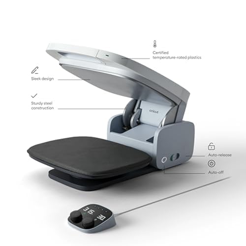 Image of Cricut Autopress Heat Press Machine (15in x 12in) - Commercial-Grade for HTV, Iron On, Infusible, & Sublimation Projects