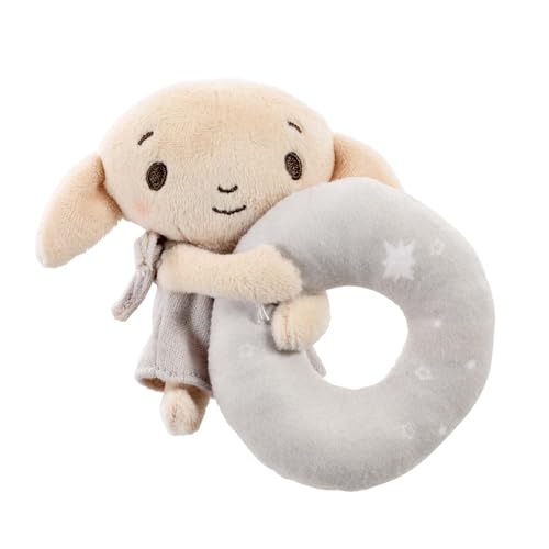 Rainbow Designs Harry Potter Dobby - Sonajero de peluche para bebé, juguete sensorial suave para recién nacidos, adecuado desde el nacimiento para el desarrollo temprano, tiempo de juego encantador y