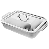 Plaque de cuisson avec couvercle : cette plaque de cuisson en acier inoxydable est légère, elle est donc facile à tenir et ne vous fera pas sentir lourd