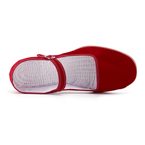 Women’s Mary Jane Flats, Classic Cloth China Flats, Chinese Slippers for Women, Kung Fu Shoes, China Doll Shoes, Tai Chi Shoes2