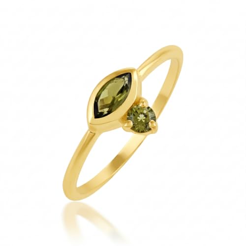 Bague tourmaline ronde et marquise pour toutes les occasions