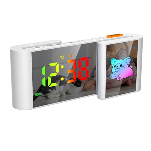 Ghbunuz S���^�f���A���X�N���[��LED�ڊo�܂����v�ARGB�J���[�`�F���W�A�i�C�g���C�g�t���A��d�A���[���A�j���\���A12�E24���ԕ\���AUSB�o�́A�X�k�[�Y�@�\�A���邳���߁A�I�[�g�����ACR2032�o�b�N�A�b�v�d�r�Ή� (EN8837-C �z���C�g