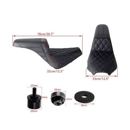 Cojín de asiento para motocicleta biplaza que elimina el dolor de espalda 6