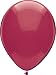 PartyMate 76515 12" Round Solid Color Latex Balloons, 72-Count, Deep Burgundy