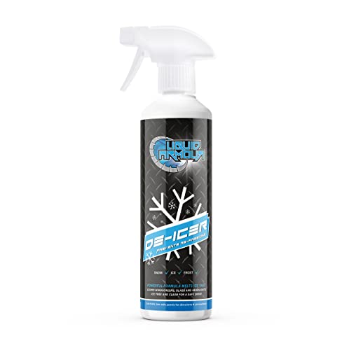 Liquid Armour - Car Windscreen De-icer Spray | Rapid & Powerful Defroster | No Scraping Needed, Removes Snow and Ice Fast - 500ml
